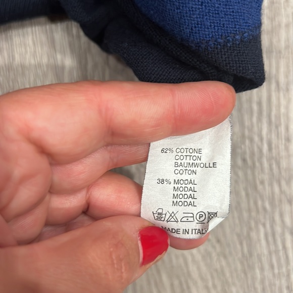 Color block cotton sweater - Picture 3 of 4